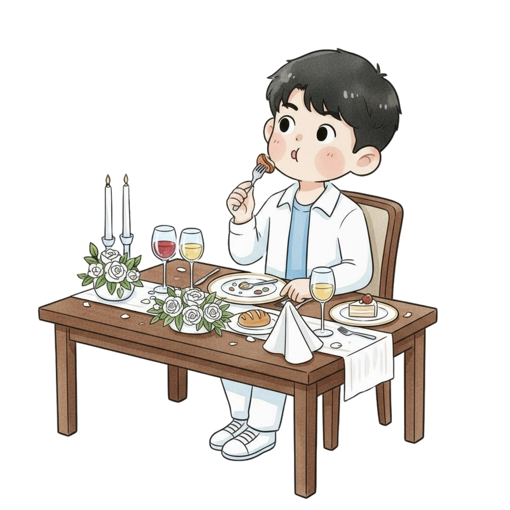 婚礼晚宴插画