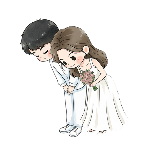婚礼结束插画